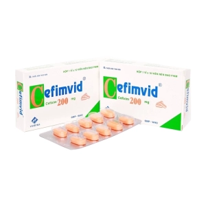 Cefimvid 200 Vidipha 1 vỉ x 10 viên (Cefixime)