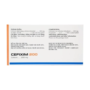 Cefixim 200 Pharimexco 2 vỉ x 10 viên (Cefixime)