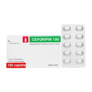 Ceforipin 100 TV.Pharm 3 vỉ x 10 viên (Cefpodoxim)