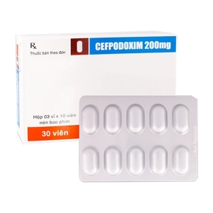 Cefpodoxim 200mg TV.Pharm 3 vỉ x 10 viên (Cefpodoxime)