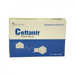 Ceftanir 300mg PMP 1 vỉ x 4 viên - Thuốc kháng sinh Ceftanir 300mg PMP 1 vỉ x 4 viên - Thuốc kháng sinh