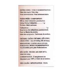 Ceftazidime EG 1g Pymepharco 1 lọ