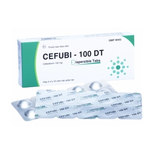 Cefubi -100 DT Bidiphar 2 vỉ x 10 viên (Cefpodoxim)