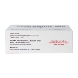 Cefurobiotic 500mg Medipharco, 5 vỉ x 10 viên - Thuốc kháng sinh Cefurobiotic 500mg Medipharco, 5 vỉ x 10 viên - Thuốc kháng sinh
