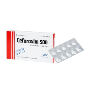 Cefuroxim 500 Pharimexco 1 vỉ x 10 viên