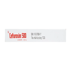 Cefuroxim 500 Pharimexco 1 vỉ x 10 viên Cefuroxim 500 Pharimexco 1 vỉ x 10 viên