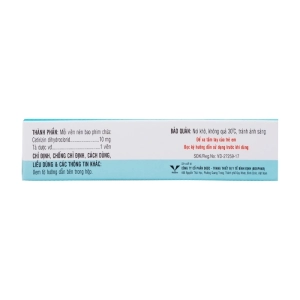Celerzin 10mg Bidiphar 2 vỉ x 10 viên (Cetirizin dihydroclorid)