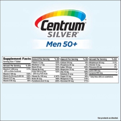 Centrum Silver Men 50+ mẫu mới, Chai 275 viên Centrum Silver Men 50+ mẫu mới, Chai 275 viên
