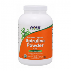 Certified Organic Spirulina Powder Pure Now 454g - Bột táo xoắn Certified Organic Spirulina Powder Pure Now 454g - Bột táo xoắn