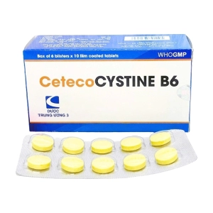 Cetecocystine B6 6 vỉ x 10 viên (L-Cystin + Vitamin B6)