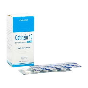 Cetirizin 10 Pharimexco 10 vỉ x 10 viên (Cetirizin hydroclorid)