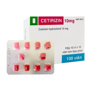 Cetirizin 10mg TV.Pharm 10 vỉ x 10 viên (Cetirizin hydroclorid)