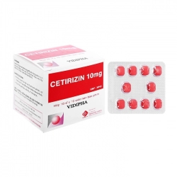 Cetirizin 10mg Vidipha 10 vỉ x 10 viên - Thuốc chống dị ứng