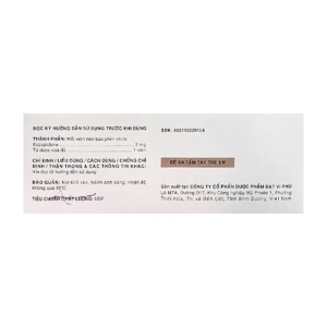 Chalkas-2 Davipharm 6 vỉ x 10 viên (Eszopiclone) Chalkas-2 Davipharm 6 vỉ x 10 viên (Eszopiclone)