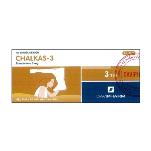Chalkas-3 Davipharm 6 vỉ x 10 viên (Eszopiclone)