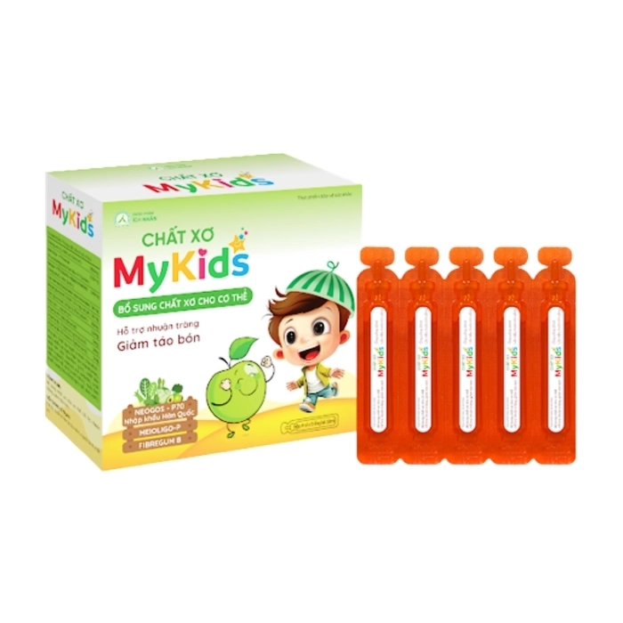 Chất Xơ MyKids Ích Nhân 4 vỉ x 5 ống x 10ml - Bổ sung chất xơ cho trẻ