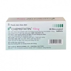 Chemistatin 10mg Medochemie 4 vỉ x 7 viên - Thuốc mỡ máu Chemistatin 10mg Medochemie 4 vỉ x 7 viên - Thuốc mỡ máu