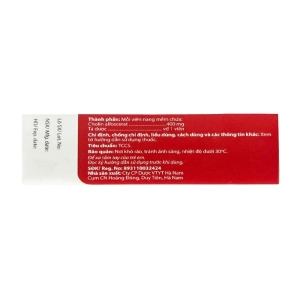 Cholin Alfoscerat 400mg Hà Nam 3 vỉ x 10 viên (Choline alfoscerat)
