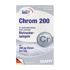 Chrom 200 EuRho Vital 1 vỉ x 30 viên - Hỗ trợ điều trị tiểu đường tuýp 2