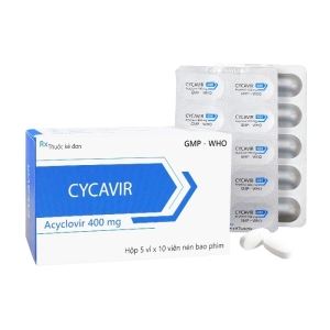 Cicavir 400mg Thephaco 5 vỉ x 10 viên (Acyclovir)