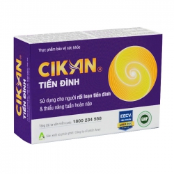 Cikan Tiền Đình Anvy 3 vỉ x 10 viên - Viên uống hỗ trợ tuần hoàn máu não Cikan Tiền Đình Anvy 3 vỉ x 10 viên - Viên uống hỗ trợ tuần hoàn máu não