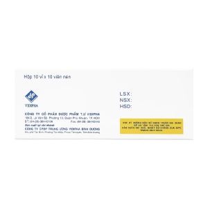 Cinnarizin 25mg Vidipha 10 vỉ x 10 viên (Cinnarizine)