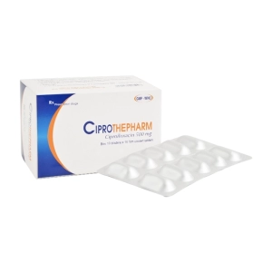 Ciprothepharm 500mg Thephaco 10 vỉ x 10 viên (Ciprofloxacin)