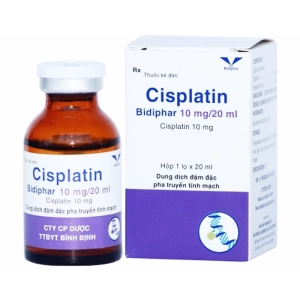 Cisplatin Bidiphar 10mg/20ml 1 lọ (Cisplatin)