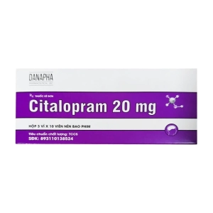 Citalopram 20mg Danapha 3 vỉ x 10 viên (Citalopram)