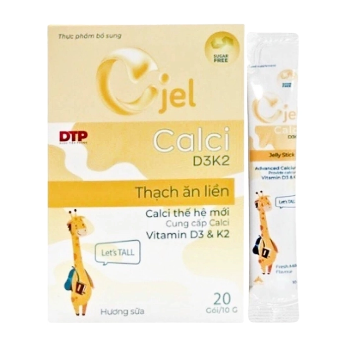Cjel Calci D3 K2 CPC1 Hà Nội 20 gói x 10g - Bổ sung Calci, Vitamin D3