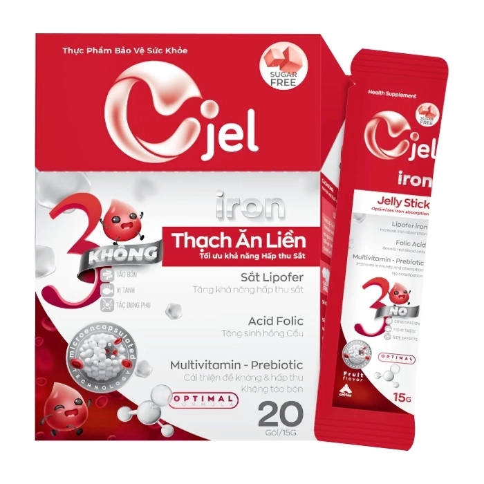 Cjel Iron CPC1 Hà Nội 20 gói x 15g - Giúp bổ sung sắt, acid folic