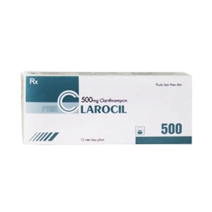 PymeClarocil 500 - Clarithromycin 500mg Hộp 1 vỉ x 10 viên