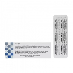 Clealine 50 Atlantic Pharma 6 vỉ x 10 viên Clealine 50 Atlantic Pharma 6 vỉ x 10 viên