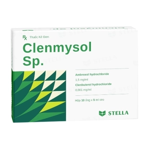 Clenmysol Sp. Stellapharm 10 ống x 5ml (Ambroxol + Clenbuterol)