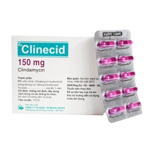 Clinecid 150mg Mediplantex 10 vỉ x 10 viên (Clindamycin)
