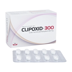 Clipoxid-300 Davipharm 6 vỉ x 10 viên (Calci lactat)