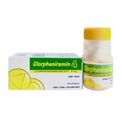 Clorpheniramin 4 DHG Pharma 100 viên Clorpheniramin 4 DHG Pharma 100 viên