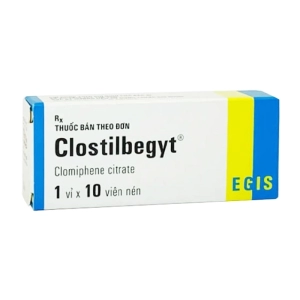 Clostilbegyt 50mg Egis 1 vỉ x 10 viên (Clomifene citrate)