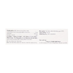 Clotannex 5/160mg DRP Inter 3 vỉ x 10 viên (Amlodipine + Valsartan)