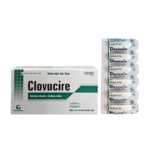 Clovucire Sao Kim 2 vỉ x 6 viên (Clotrimazole + Metronidazole + Neomycin)