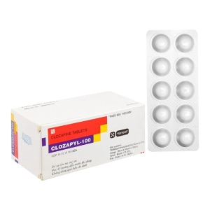Clozapyl-100 Torrent Pharma 10 vỉ x 10 viên (Clozapine)