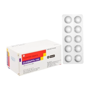 Clozapyl-100 Torrent Pharma 10 vỉ x 10 viên (Clozapine)