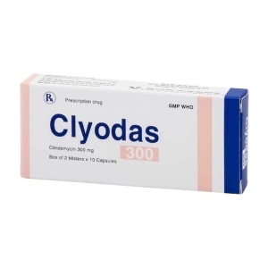 Clyodas 300 Bidiphar 2 vỉ x 10 viên (Clindamycin)