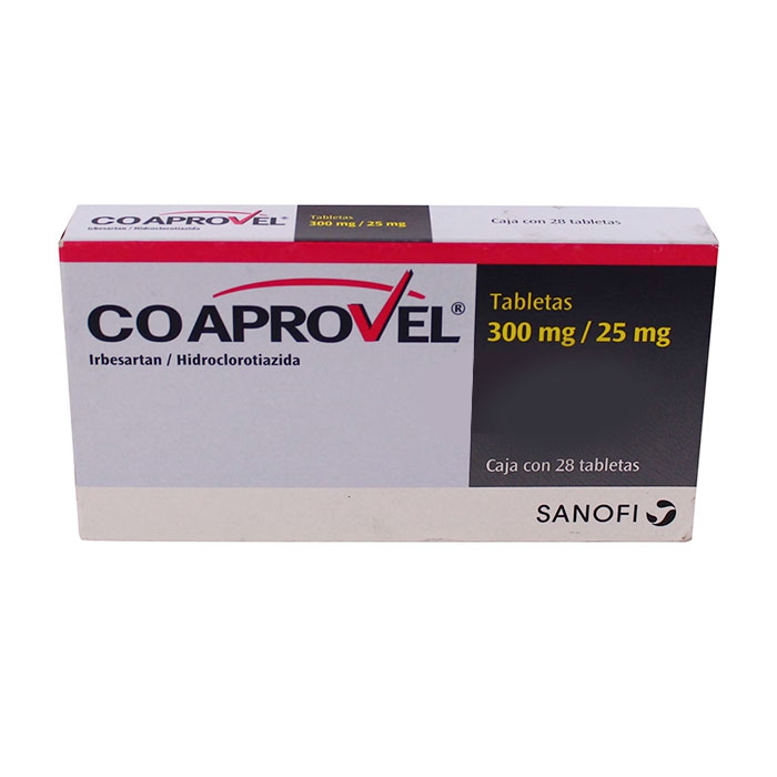 CoAprovel 300/25mg Sanofi, Hộp 2 vỉ x 14 viên