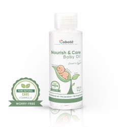 Dầu massage và chăm sóc cho bé Coboté Nourish and Care Baby Oil, Chai 100ml Dầu massage và chăm sóc cho bé Coboté Nourish and Care Baby Oil, Chai 100ml