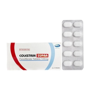 Colestrim Supra 145mg Mega We care 3 vỉ x 10 viên (Fenofibrate)