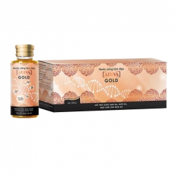 Collagen Adiva Gold ngăn ngừa lão hóa giảm khô sạm da, Hộp 14 chai