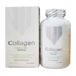 Collagen +AEC B5 12000mg USA giúp làm đẹp da