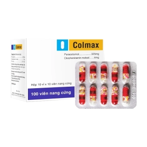 Colmax TV.Pharm 10 vỉ x 10 viên (Paracetamol + Clorpheniramin maleat)