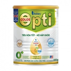 Colos Opti 0+ Vitadairy 400g - Sữa bột hỗ trợ tiêu hoá tốt